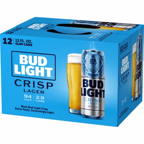 Bud Light® Crisp Lager Beer, 12 cans / 12 fl oz Kroger