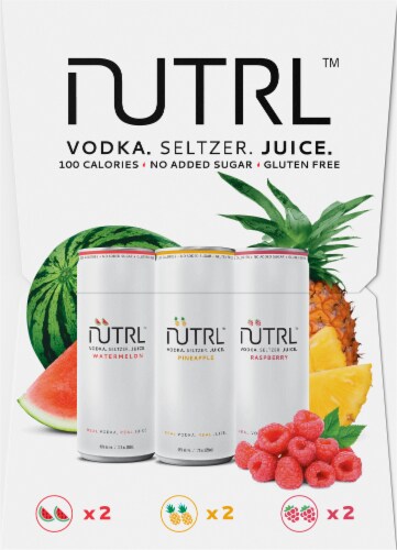 Nutrl Vodka Hard Seltzer Variety Pack Perspective: right