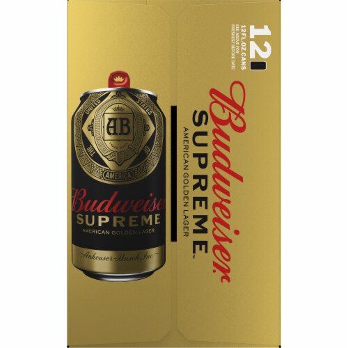 Budweiser® Supreme™ American Golden Lager Perspective: right