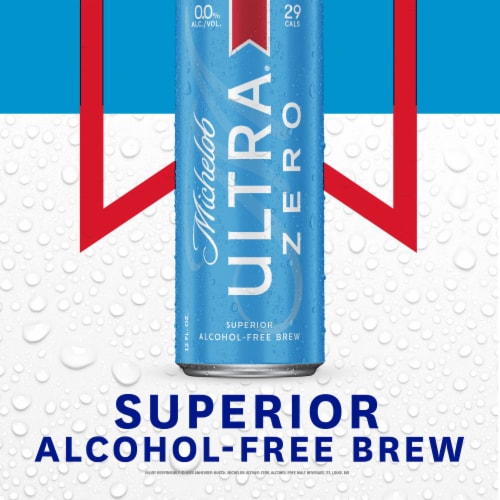 Michelob Ultra ZERO American Lager Beer Perspective: right