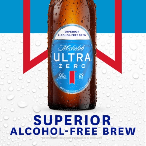 Michelob Ultra ZERO Non-alcoholic American Lager Beer Perspective: right