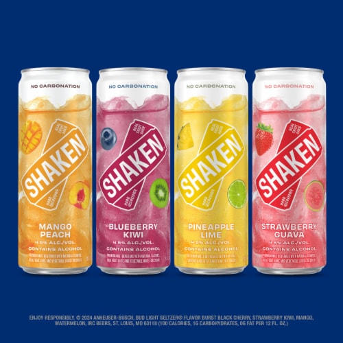 Shaken Real Fruit Juice Hard Refresher Variety Pack Perspective: right