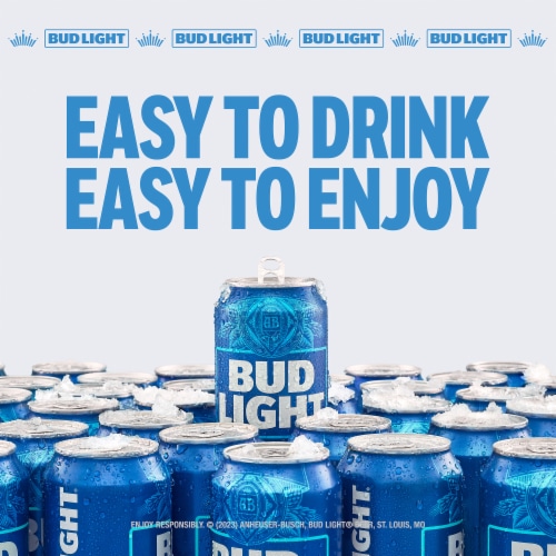 Bud Light Lager Beer, 3 cans / 25 fl oz - Food 4 Less