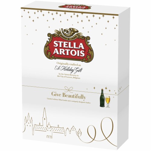 Stella Artois Gift Pack Bottle Perspective: right