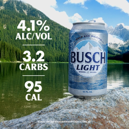 Busch Light American Lager Beer Perspective: right