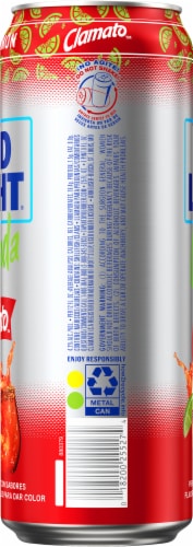 Bud Light Extra Lime Chelada Single Can Perspective: right