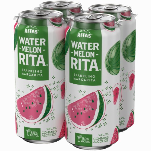 Ritas™ Water Melon Rita Sparkling Margarita Flavored Hard Beverage Perspective: right