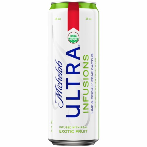 Michelob Ultra Infusions Lime & Prickly Pear Cactus Light Beer Perspective: right