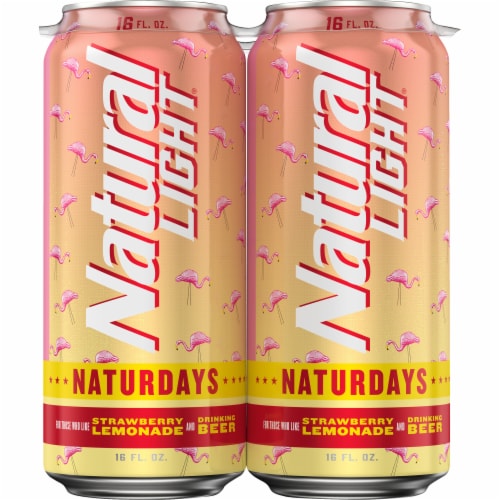 Natural Light Naturdays Strawberry Lemonade Beer Perspective: right