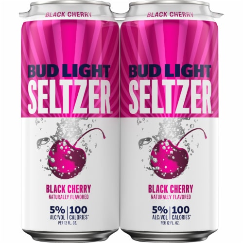 Bud Light Black Cherry Hard Seltzer Perspective: right