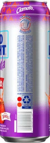 Bud Light Chelada Fuego Lager Beer Perspective: right