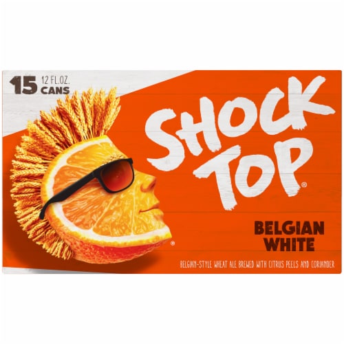 Shock Top Belgian White Wheat Beer Perspective: right