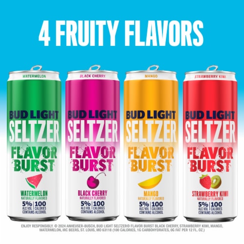 Bud Light Hard Seltzer Variety, Cans Perspective: right