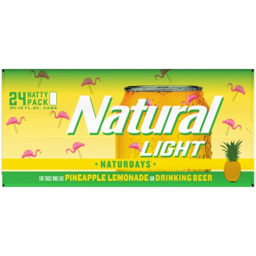 Natural Light Pineapple Naturdays Beer Perspective: right