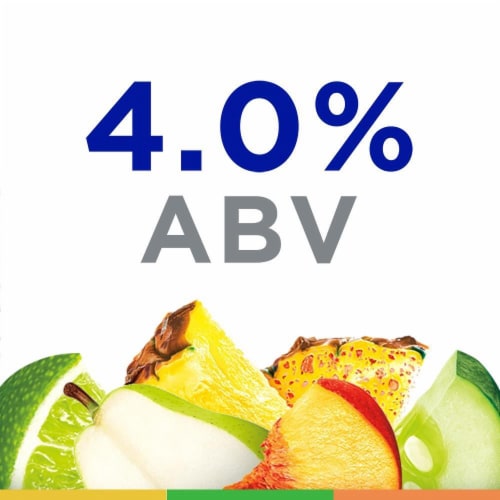 Michelob Ultra Spicy Pineapple Cucumber Lime & Peach Pear Organic Seltzer Variety Pack Perspective: right