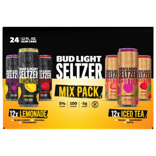Bud Light Lemonade and Iced Tea Hard Seltzer Variety Pack Perspective: right