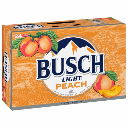 Busch Light Peach Beer Perspective: right