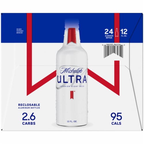 Michelob Ultra Superior Light Lager Beer, 24 bottles / 12 fl oz