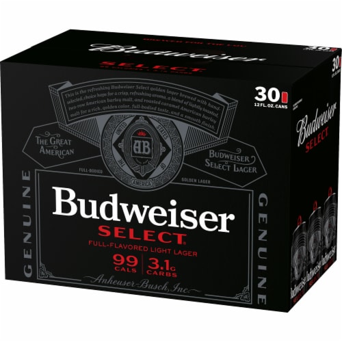Budweiser Select Light Beer Perspective: right