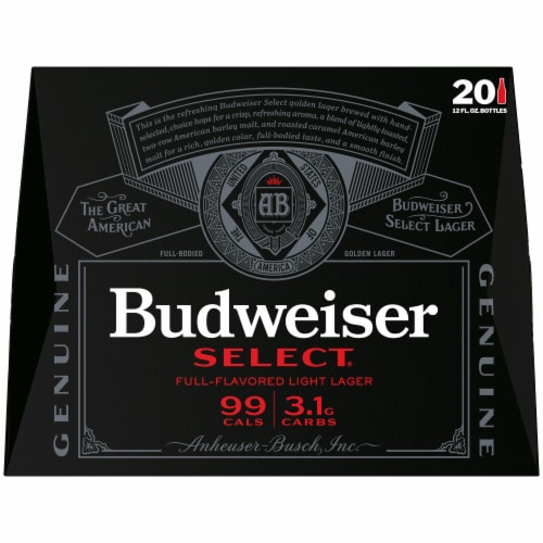 Budweiser Select Light Beer Perspective: right