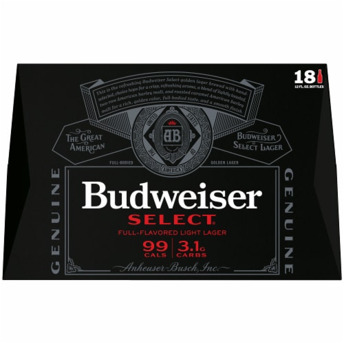 Budweiser Select Light Beer Perspective: right