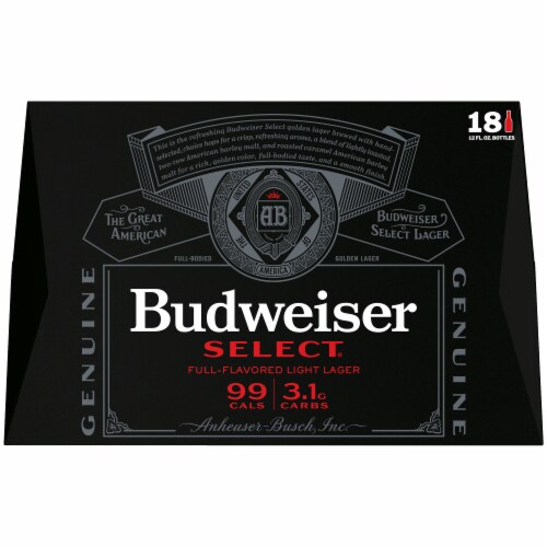 Budweiser Select Light Beer Perspective: right