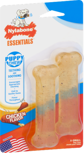 Nylabone® Essentials Chicken Flavor Puppy Chews Perspective: right