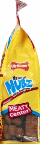 Nylabone® Nubz Natural Beef Flavor Edible Dog Chews Perspective: right
