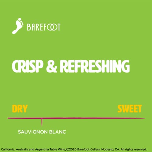 Barefoot® Cellars Sauvignon Blanc California White Wine Perspective: right