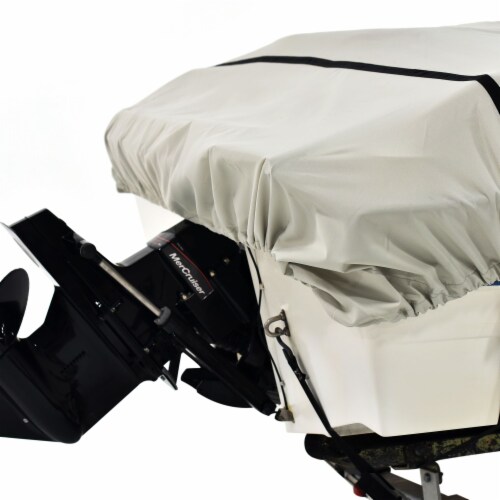 Budge Sportsman 600 Denier V-Hull Fishing Boat Cover Perspective: right
