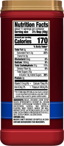 Hills Bros. French Vanilla Cappuccino Drink Mix Perspective: right