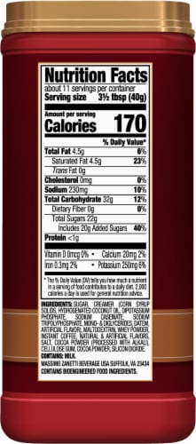Hills Bros.® English Toffee Cappuccino Drink Mix Perspective: right