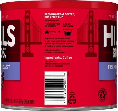 Hills Bros.® French Roast Dark Roast Ground Coffee Perspective: right