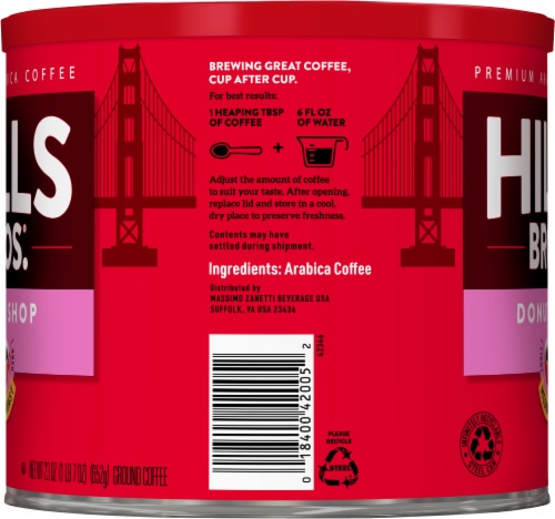 Hills Bros.® Donut Shop Medium Roast Ground Coffee Perspective: right