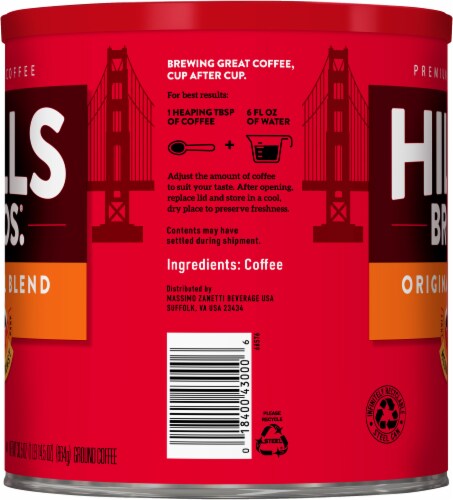 Hills Bros.® Original Blend Medium Roast Ground Coffee Perspective: right