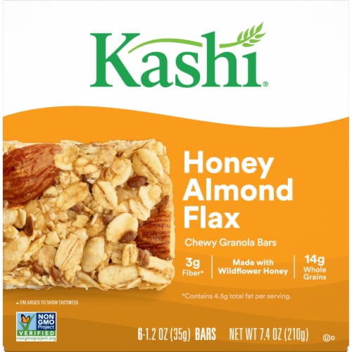 Kashi Honey Almond Flax Chewy Granola Bars Perspective: right