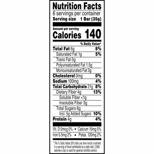 Kashi Peanut Peanut Butter Chewy Granola Bars Perspective: right