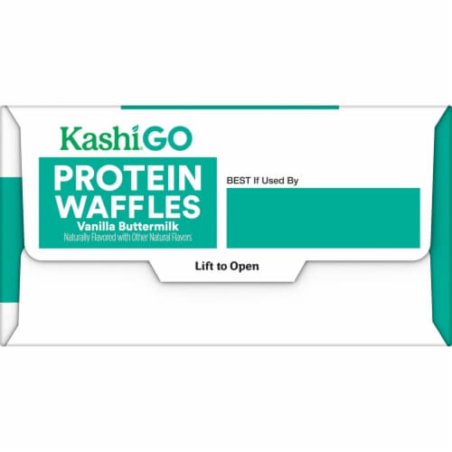 Kashi GO Frozen Protein Waffles Vanilla Buttermilk Perspective: right