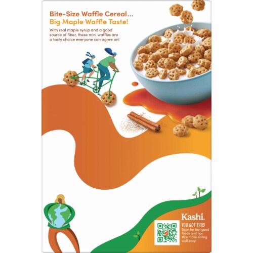 Kashi Maple Waffle Bites Cereal Perspective: right