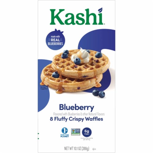 Kashi Blueberry Frozen Waffles Perspective: right