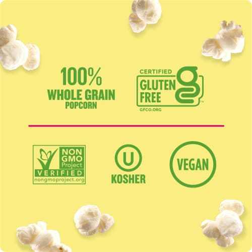 Angie's Boomchickapop Sea Salt Popcorn Gluten Free Party Size Perspective: right