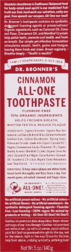 Dr. Bronners All-One Organic Cinnamon Toothpaste Perspective: right