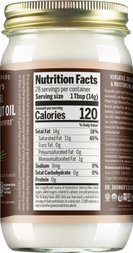 Dr. Bonner's Organic Virgin Coconut Oil Perspective: right