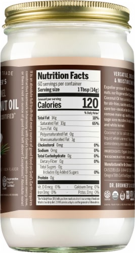 Dr. Bonner's Organic Virgin Coconut Oil Perspective: right