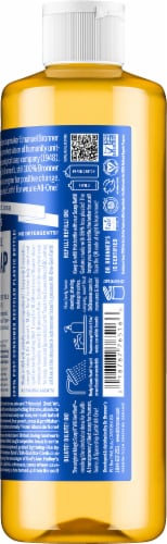 Dr. Bronner's 18-in-1 Hemp Peppermint Pure Castile Liquid Soap Perspective: right