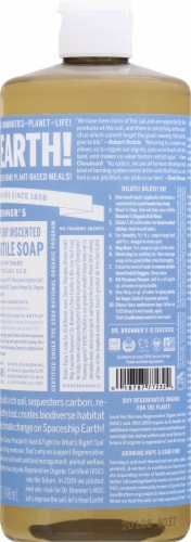 Dr. Bronner's Unscented Pure-Castile Baby Soap Perspective: right