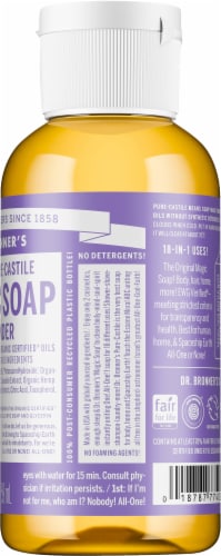 Dr. Bronner's 18-in-1 Hemp Lavender Pure-Castile Liquid Soap Perspective: right
