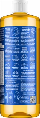 Dr. Bronner's 18-in-1 Hemp Peppermint Pure-Castile Liquid Soap Perspective: right