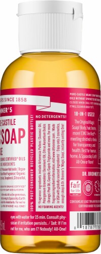 Dr. Bronner's Magic Soaps 18-in-1 Hemp Rose Pure-Castile Liquid Soap Perspective: right