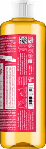 Dr. Bronner's 18-in-1 Hemp Rose Pure Castile Soap Perspective: right
